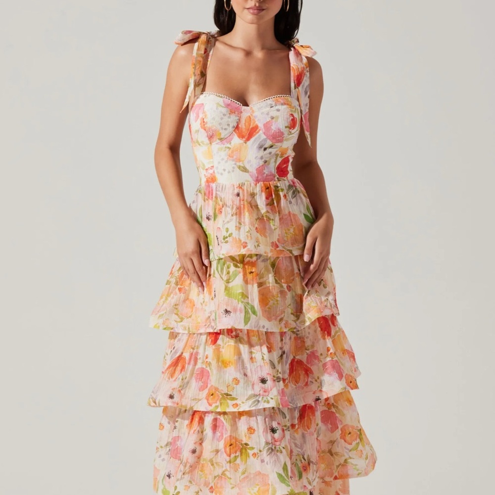 Astr Poppy Zirconia Dress